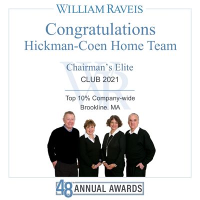 Hickman-Coen Home Team is awarded the 2021 Chairman's Elite Club